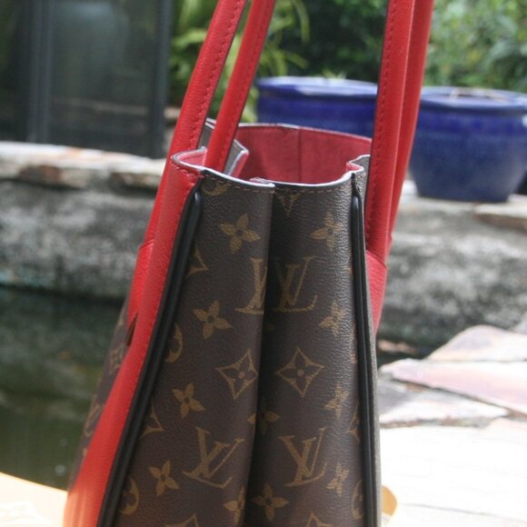 LOUIS VUITTON MONOGRAM CANVAS+LEATHER KIMONO MM BAG RETAIL $3250-100% AUTHENTIC - Picture 4 of 16